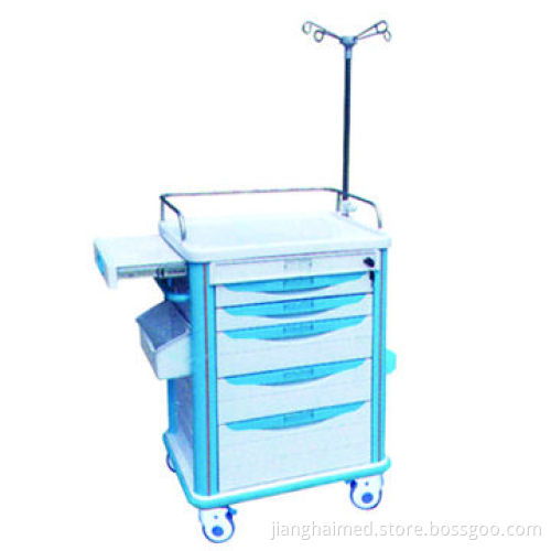 Crash cart, ABS plastic, CE, ISO 9001 and 13485 certified